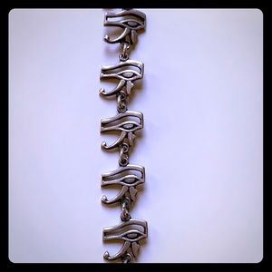 Silver Eye of Ra bracelet